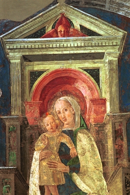 Madonna con Bambino, San Francesco d'Assisi, San Giovanni Battista, Sant'Antonio abate e San Venanzio